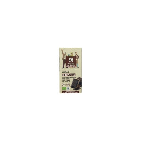 Tablette de chocolat noir équitable 70%